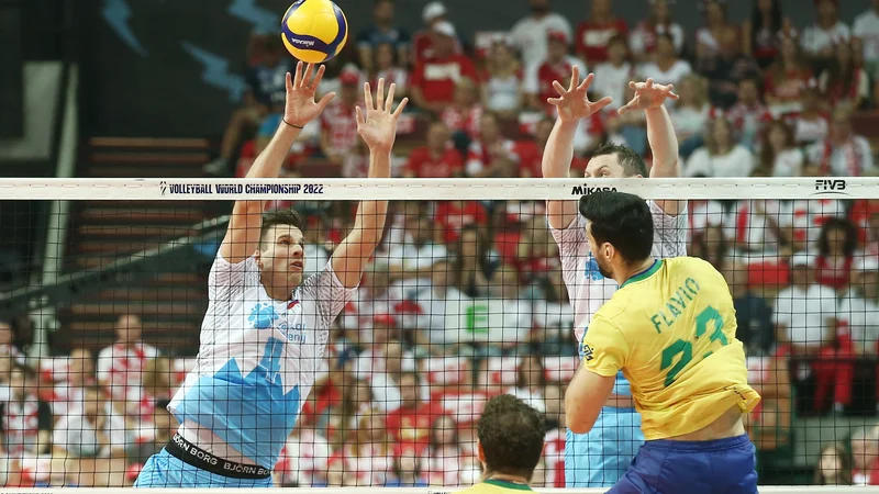 Fotografija: Slovenija in Brazilija sta se v Katovicah pomerili za končno tretje mesto. FOTO: Jože Suhadolnik/Delo
