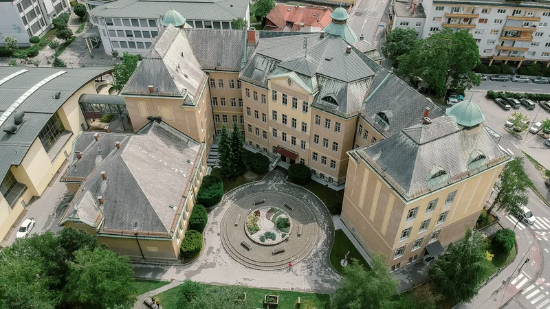 Fotografija: Poslopje Gimnazije Celje - Center je največja ohranjena in edina javna secesijska zgradba v Celju. FOTO: Robert Valenti