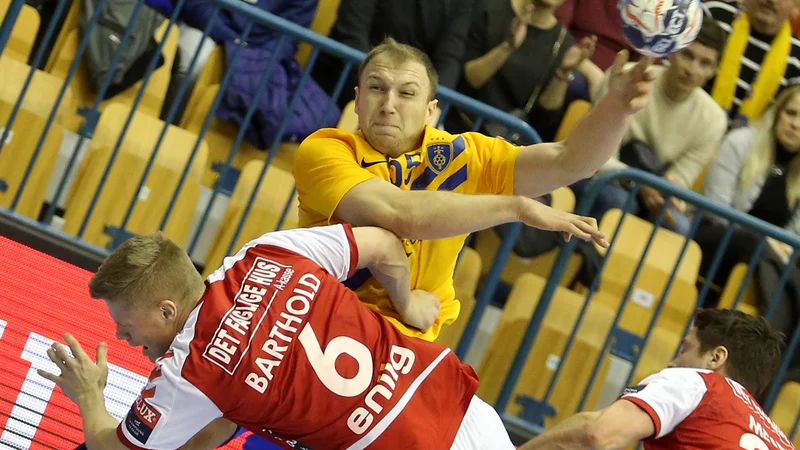 Fotografija: Žiga Mlakar je eden redkih celjskih rokometašev, ki so se pred dvema letoma merili z Aalborgom v ligi prvakov. FOTO: Tomi Lombar