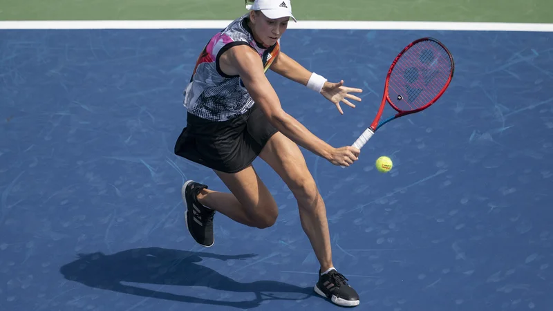Fotografija: Jelena Ribakina, Rusinja s kazahastanskim potnim listom, bo v Portorožu lovila svojo deseto zmago na teniških turnirjih. FOTO: Susan Mullane/Usa Today Sports