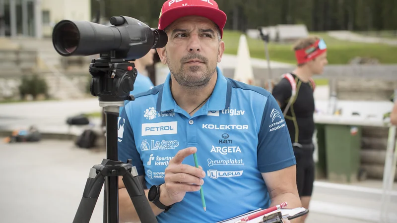 Fotografija: Ricco Gross ima velike načrte s slovenskimi biatlonci. FOTO: Jure Eržen/Delo