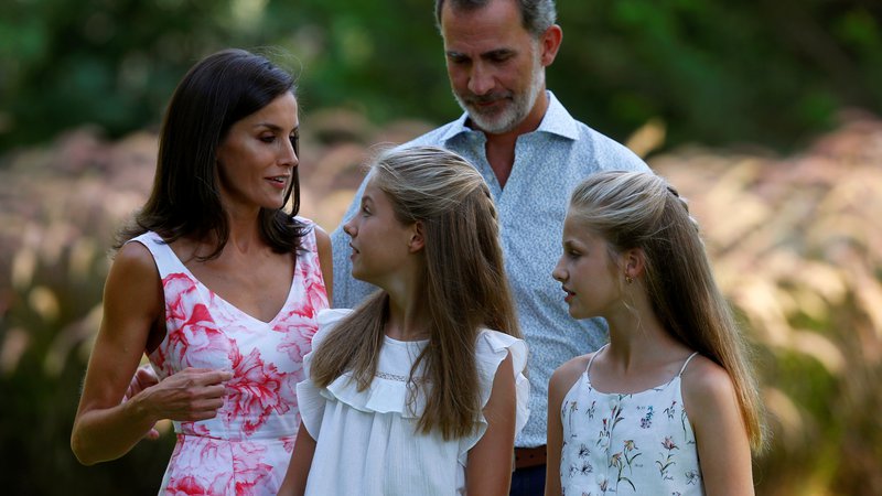 Fotografija: Španska kraljeva družina med poletnim oddihom na Majorki leta 2019 FOTO: Enrique Calvo/Reuters
