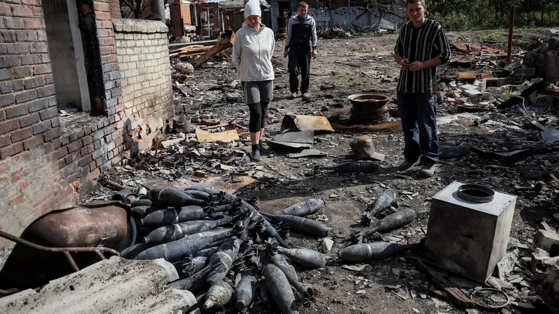 Prizor iz vasi Kamkanka v Harkovu FOTO: Gleb Garanich/Reuters