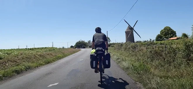 Larry Lessard bo s kolesom obkrožil svet in predaval. FOTO:&nbsp;Bike62
