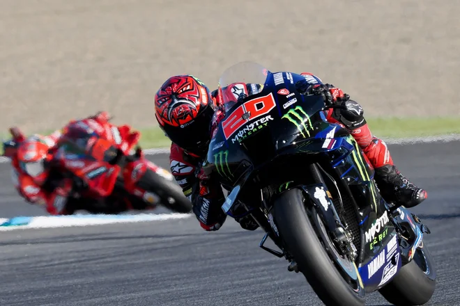 Francoz Fabio Quartararo bo v naslednji sezoni dirkal tudi v Kazahstanu. FOTO: Tošifumi Kitamura/AFP

