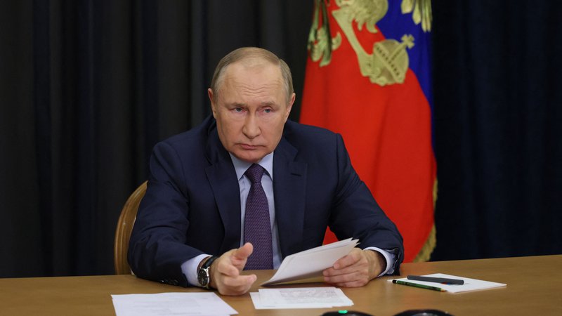 Fotografija: »Če bo ogrožena ozemeljska celovitost Rusije, bomo uporabili vse metode, tudi jedrsko orožje,« je napovedal Vladimir Putin. FOTO: Gavriil Grigorov/AFP
