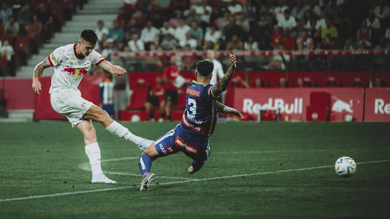 Fotografija: Pred Benjamin Šeškom je zdaj nadaljevanje klubske sezone. FOTO: Facebook Red Bull Salzburg