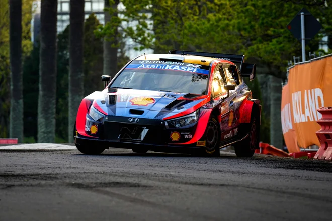 Ott Tänak med četrtkovim nastopom na Novi Zelandiji.&nbsp;FOTO: John Cowpland/AFP
