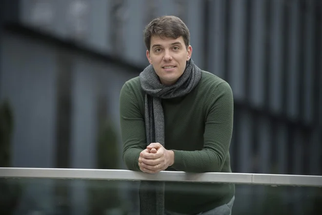Jernej Šček, mladi tržaški intelektualec. FOTO: Leon Vidic/Delo
