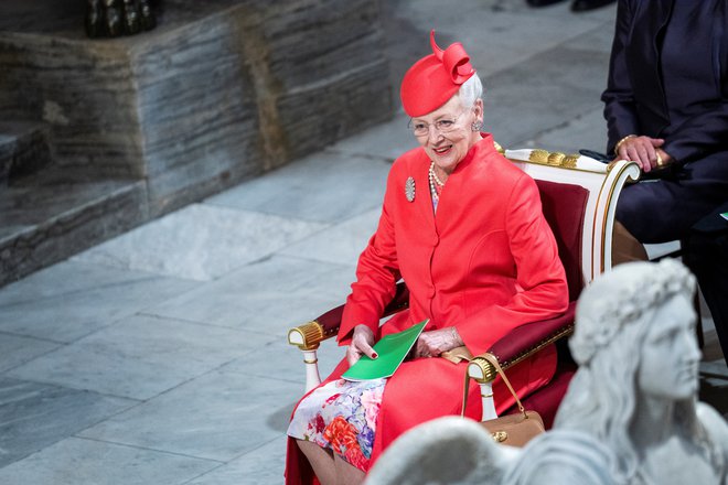 Po smrti kraljice Združenega kraljestva Elizabete II. je naziv edine še živeče monarhinje in z 82 leti tudi najstarejše med preostalimi evropskimi vladarji prevzela danska kraljica Margareta II. FOTO:  Ritzau Scanpix Via Reuters
