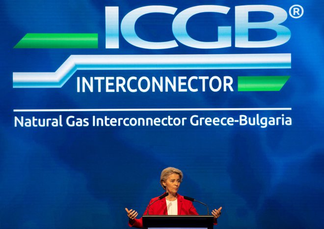 Bolgarija, ki ji je Rusija že prej ustavila dobave plina, ima zdaj nov plinovod. FOTO: Nikolay Doychinov/AFP
