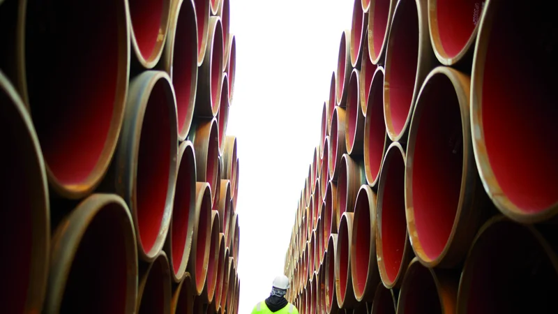 Fotografija: Severni tok 2. Foto Nord Stream 2/Axel Schmidt.