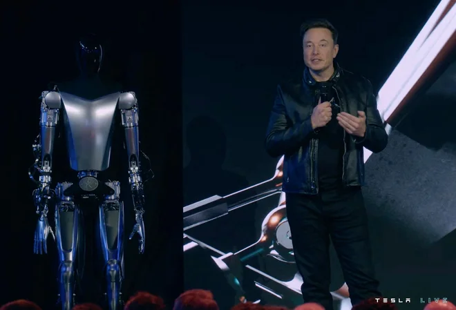 Elon Musk se ukvarja tudi z roboti. FOTO: AFP
