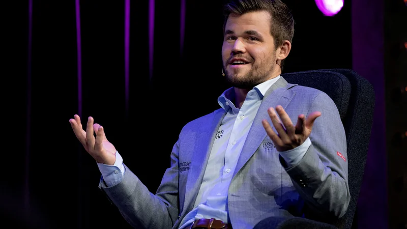 Fotografija: Magnus Carlsen je prvi zvezdnik šampionata na Tirolskem. FOTO: Reuters
