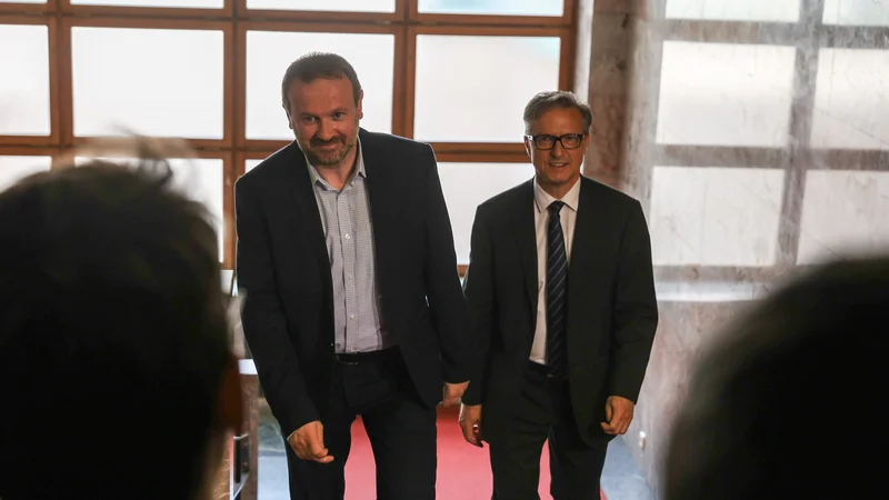 Ferenc Horváth in Felice Žiža naj bi pogodbo o sodelovanju s koalicijo podpisala v prihodnjih tednih. FOTO: Črt Piksi/Delo