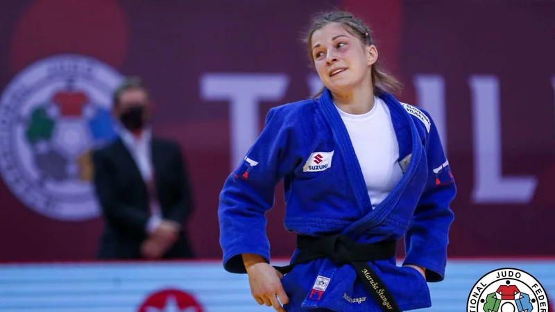 Fotografija: Maruša Štangar se je od svetovnega prvenstva poslovila v drugem krogu. FOTO: Marina Mayorova/IJF