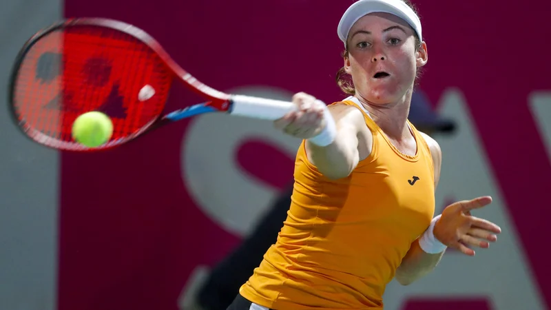 Fotografija: Tamara Zidanšek je v osmini finala turnirja v Tuniziji preskočila rusko oviro. FOTO: Matej Družnik