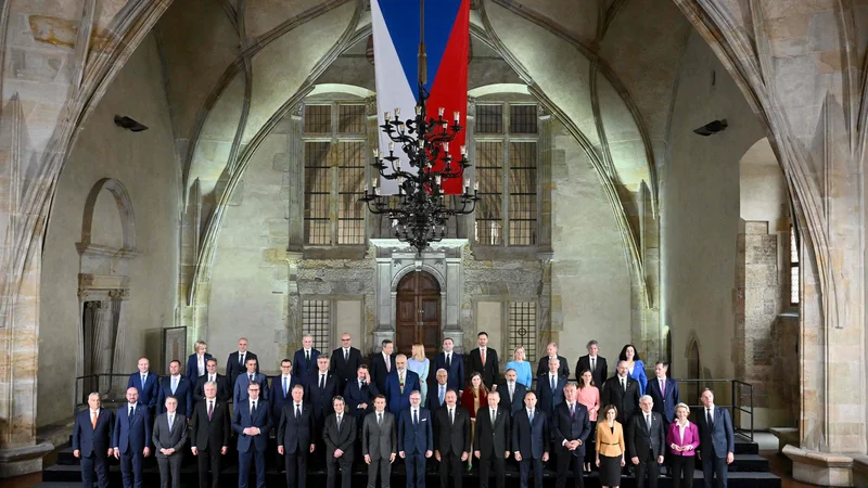 Fotografija: Evropska politična skupnost povezuje več kot 40 držav z različnimi interesi in vrednotami. FOTO: Joe Klamar/AFP