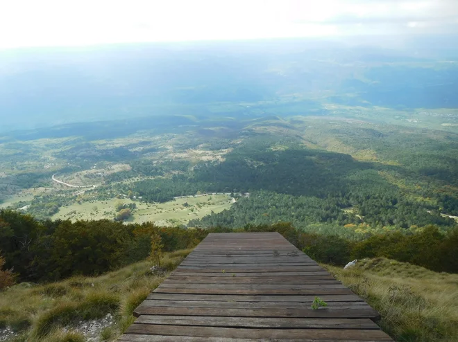 Navzdol bi šlo z lahkoto. A ne brez padala. FOTO: Grega Kališnik
