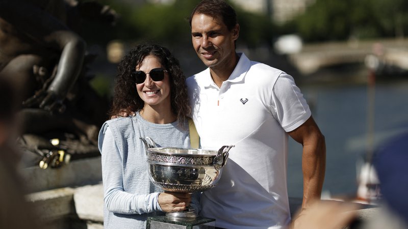 Fotografija: Rafael Nadal in soproga Maria Francisca Perello sta postala starša. FOTO: Benoit Tessier/Reuters
