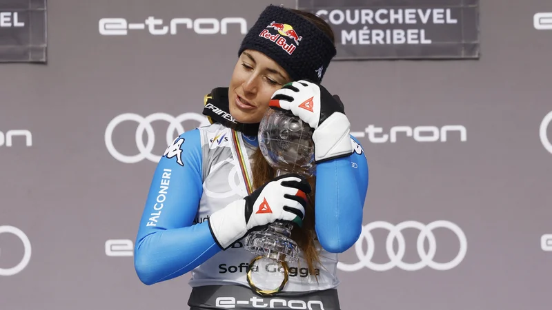 Fotografija: Sofia Goggia je imela zelo turbulentno prejšnjo sezono. FOTO: Christian Hartmann/Reuters