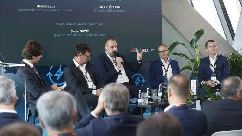 Fotografija: Energetski trgi se soočajo s kratkoročnimi intervencijami, v pripravi pa so tudi strukturne reforme, so ugotavljali na drugem panelu. FOTO: Leon Vidic/Delo