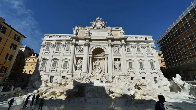 Fotografija: Vodnjak Trevi, FOTO: Alberto Pizzoli/Afp