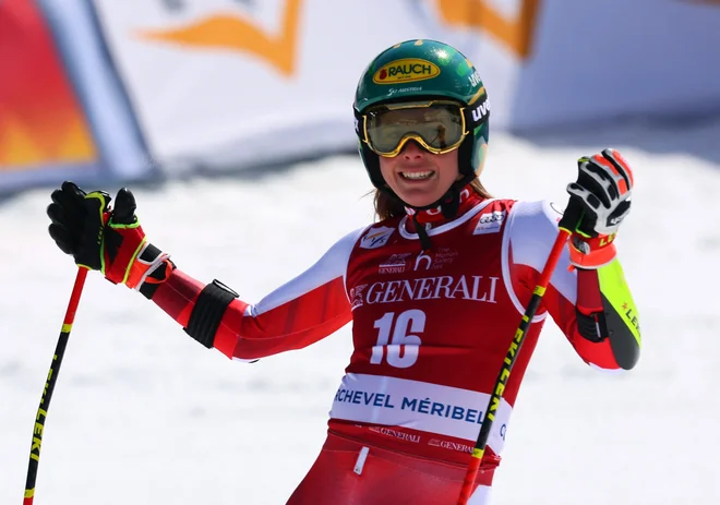 Katharina Liensberger bo med udarnimi aduti rdeče-belo rdečih v novi zimski sezoni. FOTO: Denis Balibouse/Reuters
