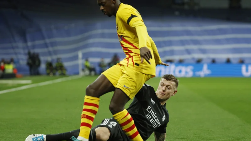 Fotografija: Barcelona je marca z visoko zmago v Madridu s 4:0 prekinila dolgo zmagovalno sušo na clasicih, ki se je začela leta 2019. FOTO: Susana Vera/Reuters