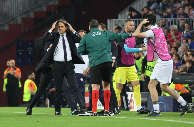 Interju gre bolje v ligi prvakov, kjer se je rešil v dvoboju z Barcelono, kot v državnem prvenstvu. FOTO: Nacho Doce/Reuters

