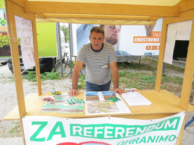 Ivan Pšag, predstavnik civilne iniciative. FOTO: Bojan Rajšek/Delo
