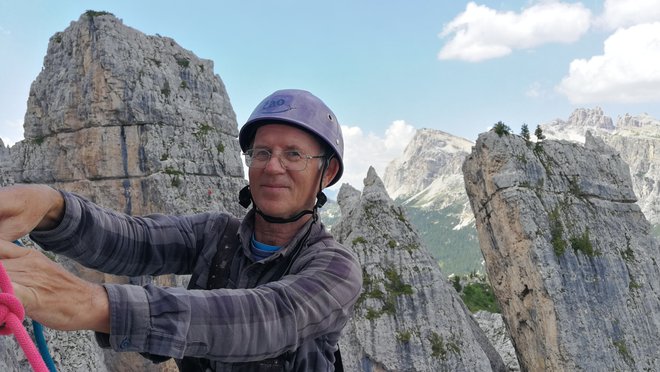 Danilo Patarčič - Kavboj je eden od članov z najdaljšim alpinističnim stažem. Foto osebni arhiv
