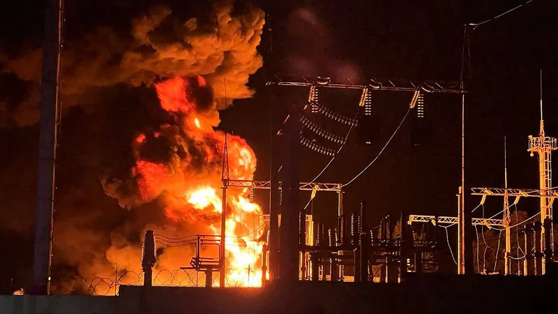 Fotografija: V petek so oblasti poročale o napadu na elektrarno v mestu Belgorod, za katerega so obtožile Ukrajino, dan pred tem pa je raketa v tem mestu zadela stanovanjski blok. FOTO: AFP