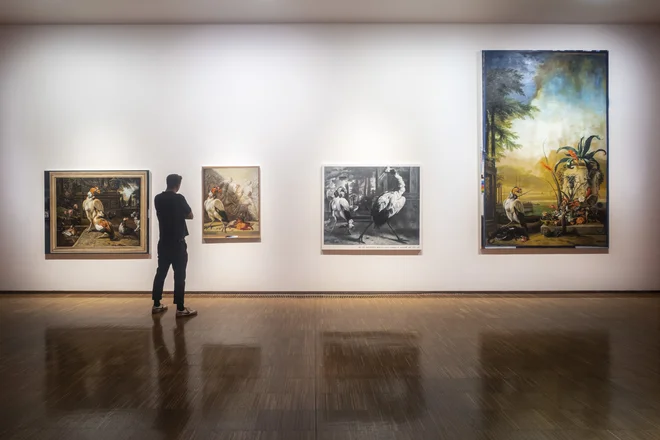 Tokrat je glavno festivalsko prizorišče klasična galerija, graška Nova galerija (Neue Galerie Graz). Na fotogrfiji dela Willema De Rooija. FOTO: Mathias Völzke
