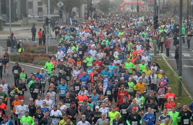 Ljubljanski maraton bo spet tekaško zasedel ulice slovenske prestolnice. FOTO: Blaž Samec
