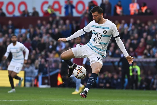 Mason Mount je dosegel dva gola za Chelsea. FOTO: Ben Stansall/AFP
