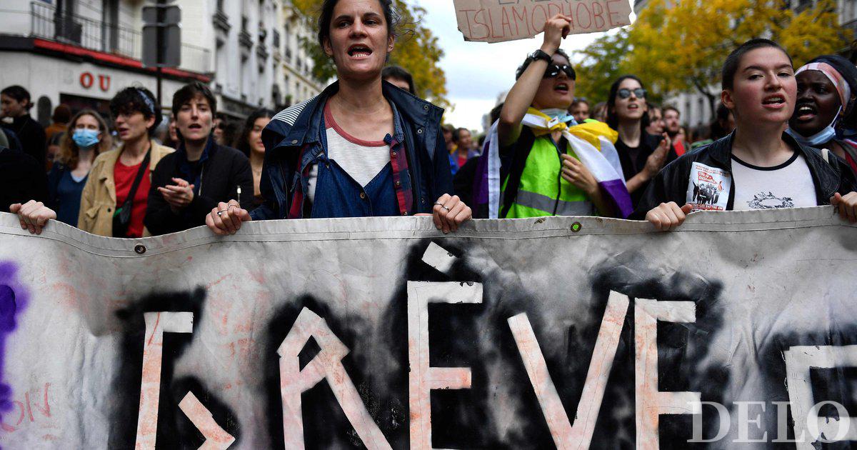 Manifestations à Paris contre l’augmentation constante du coût de la vie