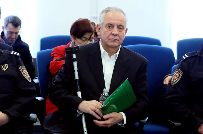 
Ivo Sanader je bil tokrat oproščen očitkov, da je vojni dobičkar. FOTO: Damjan Tadic/Cropix
