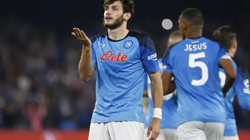 Fotografija: Gruzinec, ki so mu navijači Napolija nadeli vzdevek Kvaradona, je tudi največji ambasador domovine v Italiji.