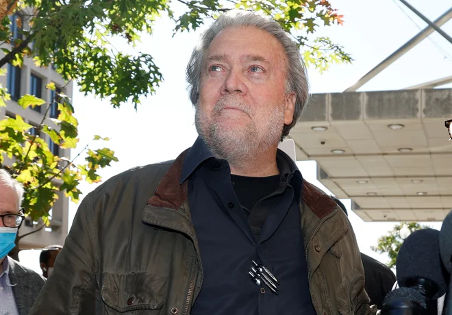 Nekdanji svetovalec republikanskega predsednika Donalda Trumpa Steve Bannon. FOTO: Jonathan Ernst/Reuters
