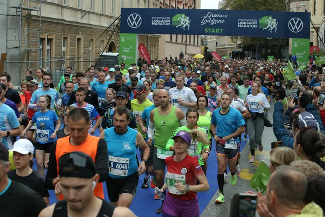 Ljubljanski maraton. FOTO: Jože Suhadolnik
