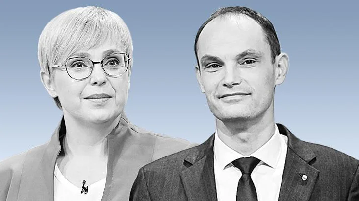Fotografija: Nataša Pirc Musar in Anže Logar FOTO: Delo