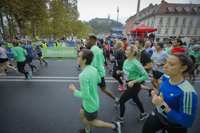 Ljubljanski maraton 23.10.2022 Ljubljana Slovenija. FOTO: Jože Suhadolnik/Delo

