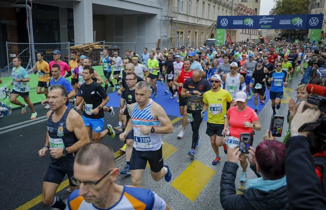 Ljubljanski maraton 23.10.2022 Ljubljana Slovenija. FOTO: Jože Suhadolnik/Delo
