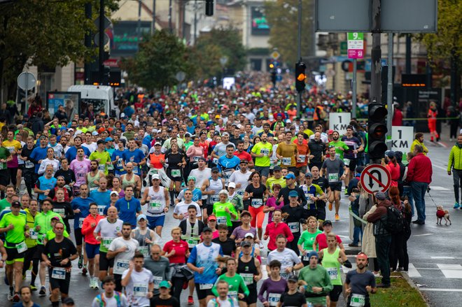 Ljubljanski maraton, Ljubljana 23. 10. 2022. FOTO: Voranc Vogel
