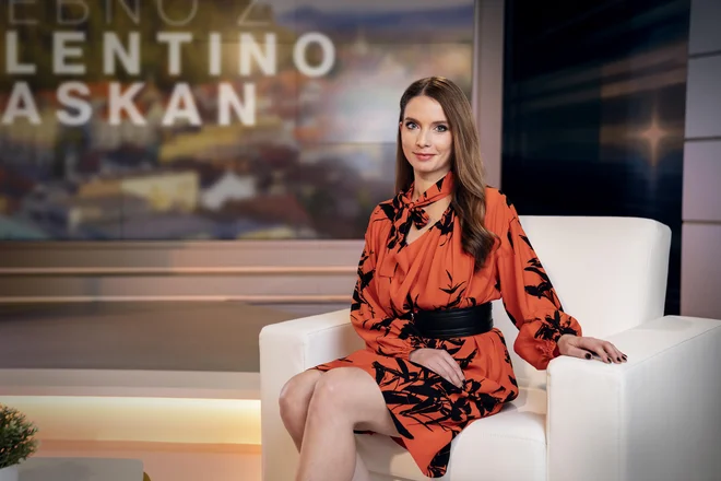 Na Planet TV je urednikovala in vodila pogovorno oddajo Osebno z Valentino Plaskan. FOTO: Blaž Vatovec
