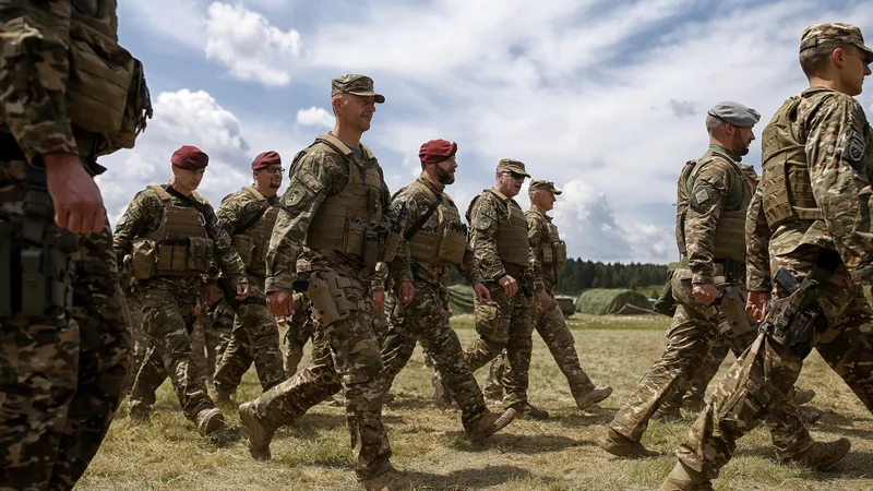 Fotografija: Pripadniki Slovenske vojske državno mejo varujejo po pet dni brez izmene in zakonsko predvidenega časa za počitek, plačano pa dobijo pripravljenost zgolj za čas, ko so na straži. Foto Blaž Samec/Delo
