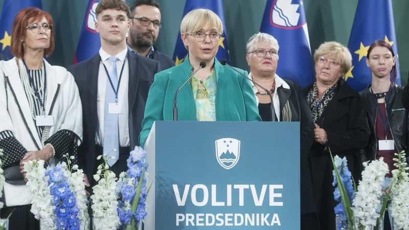 Fotografija: Nataša Pirc Musar gre v drugi krog tudi s podporo SD. FOTO: Jure Eržen/Delo