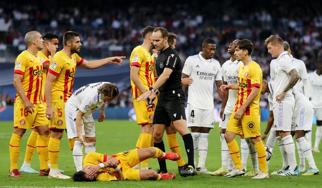 Igralci Girone so znali umiriti ritem igre. FOTO: Isabel Infantes/Reuters
