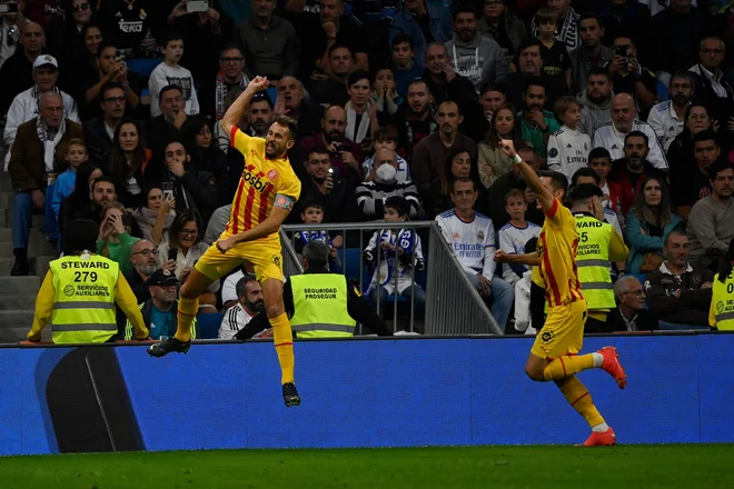 Cristhian Stuani se je takole veselil gola. FOTO: Pierre-philippe Marcou/AFP
